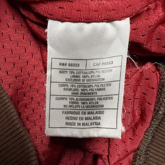 Vintage Nike Air Max 360 Full Zip Track Jacket Mens XL Brown/Crimson Red - Picture 5 of 11